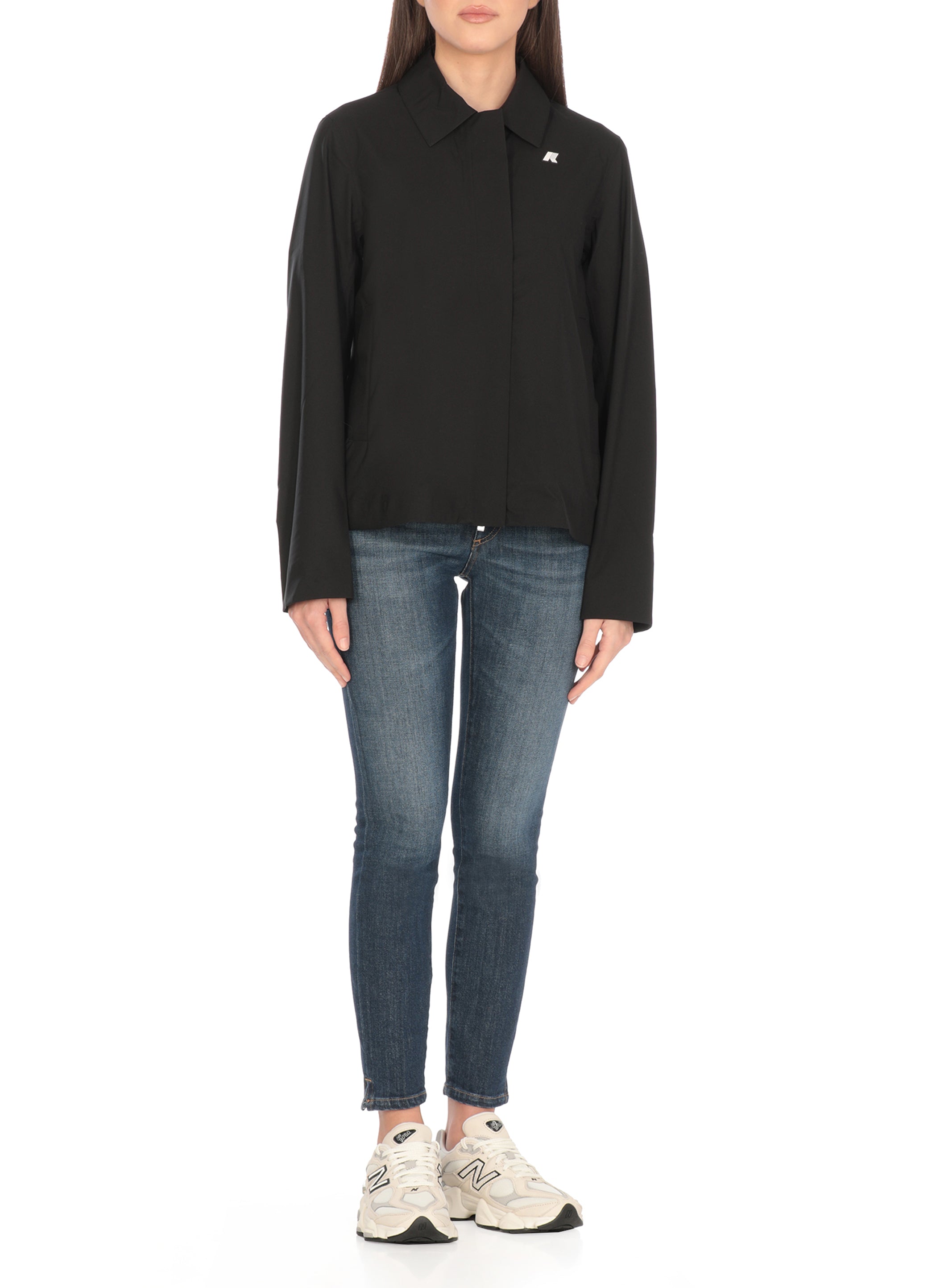 K-Way Coats Black Polyester Polyurethane
