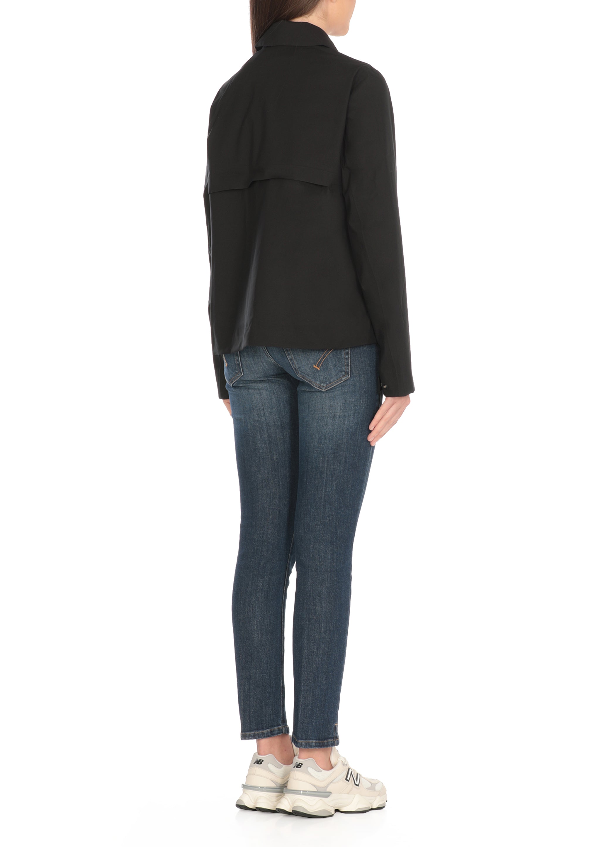 K-Way Coats Black Polyester Polyurethane