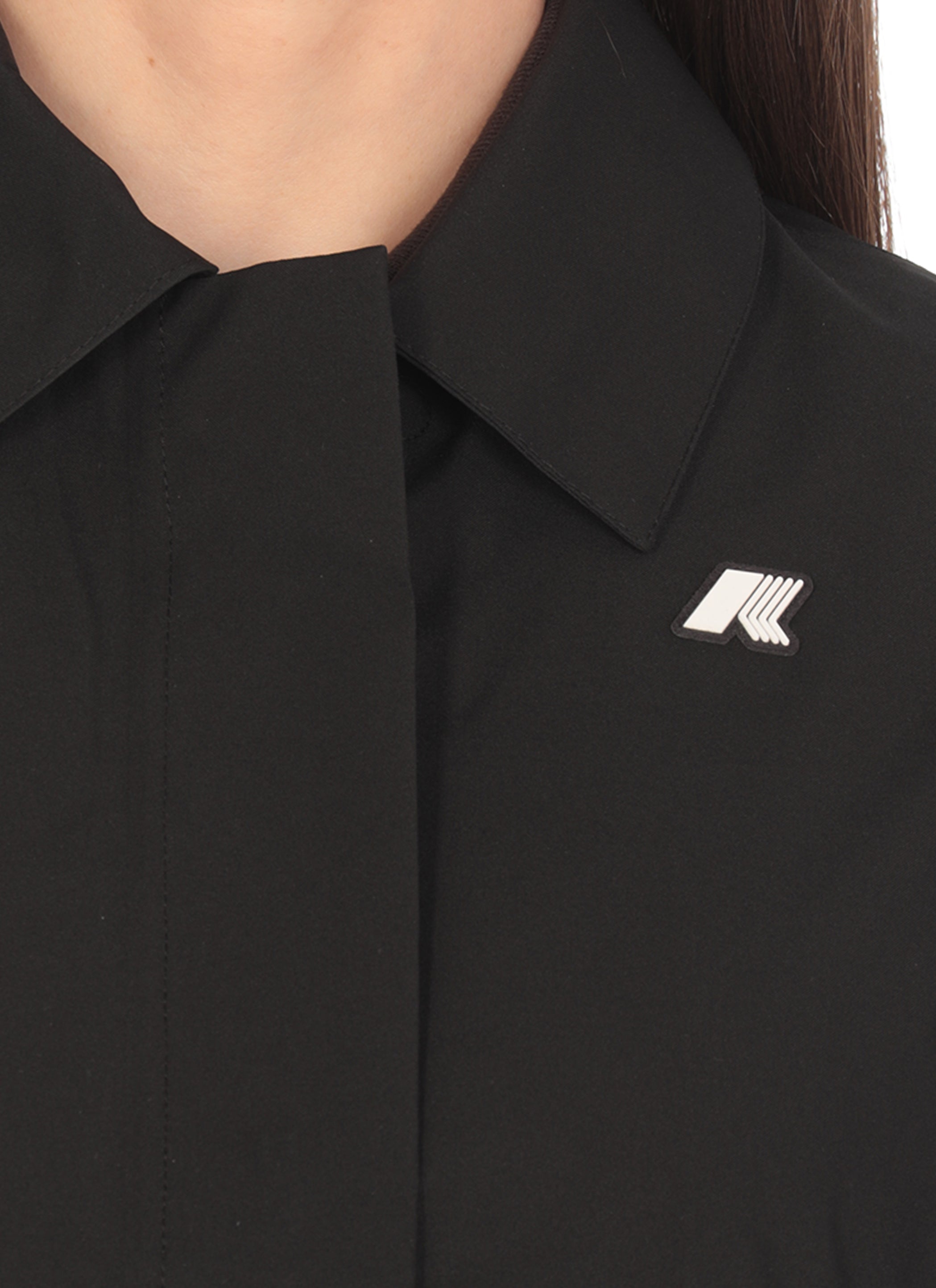 K-Way Coats Black Polyester Polyurethane