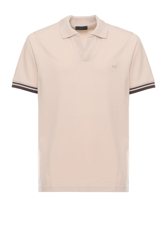 Fay T-Shirts And Polos Beige