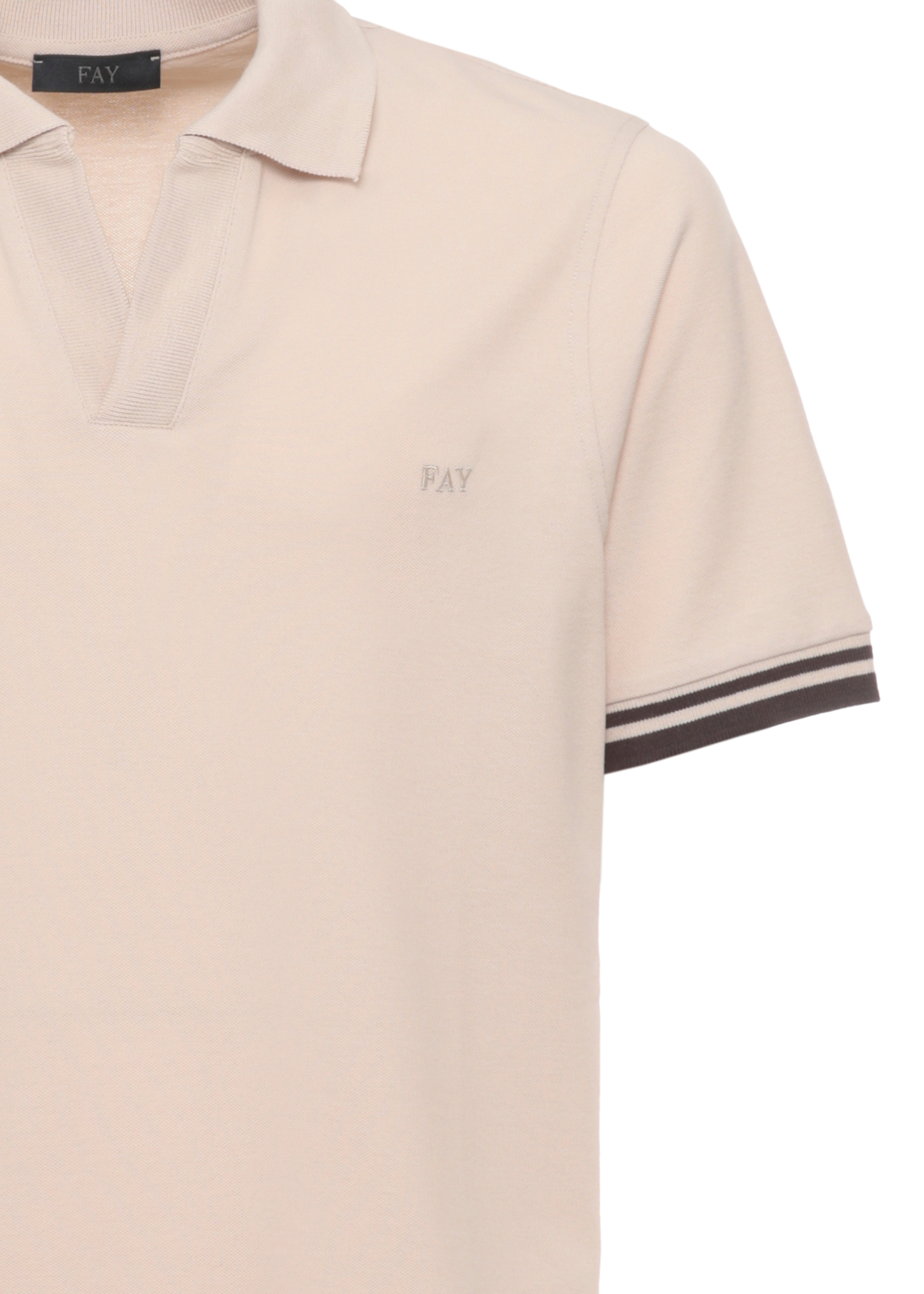 Fay T-Shirts And Polos Beige