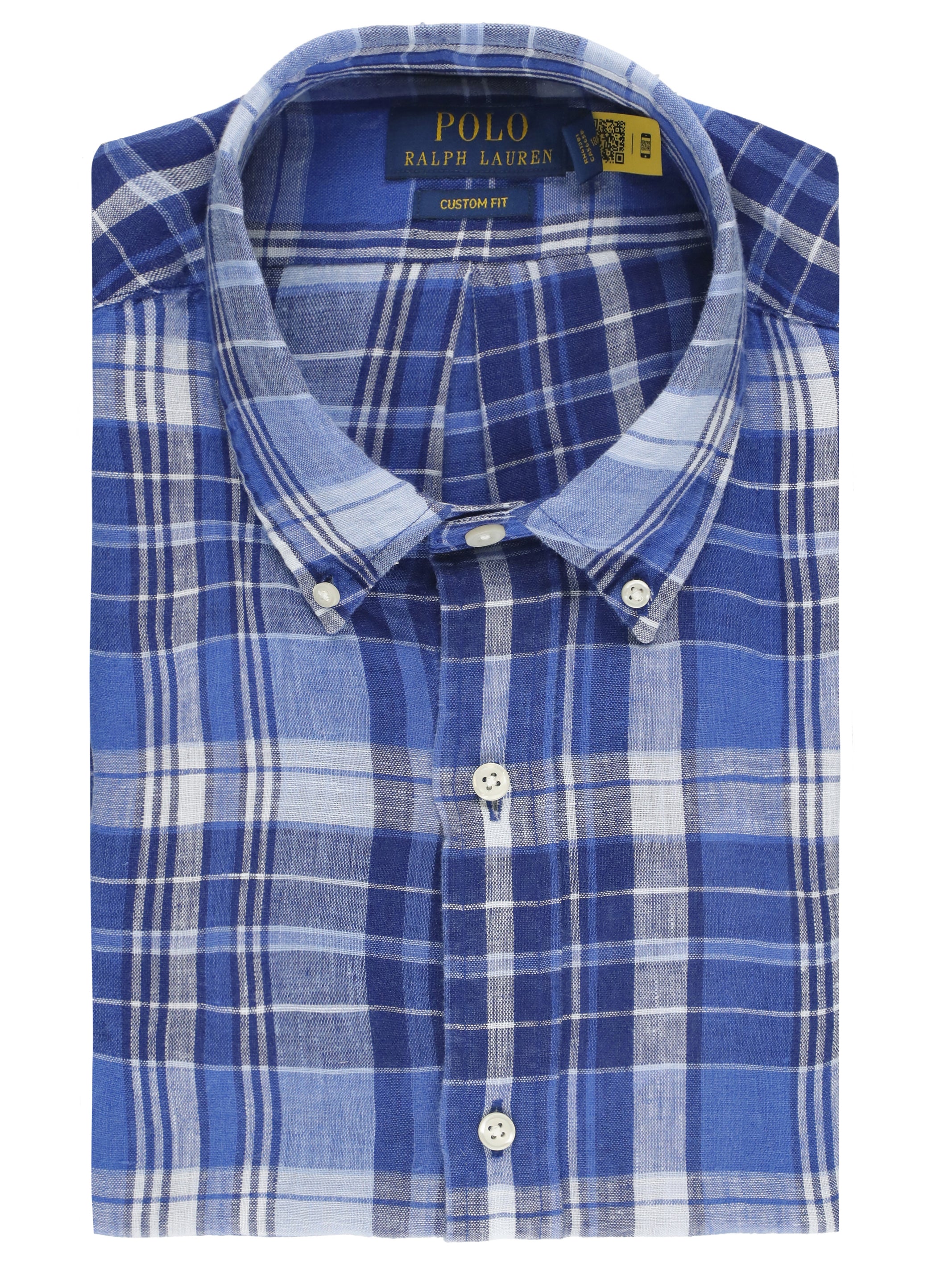 Ralph Lauren Shirts Blu Linen
