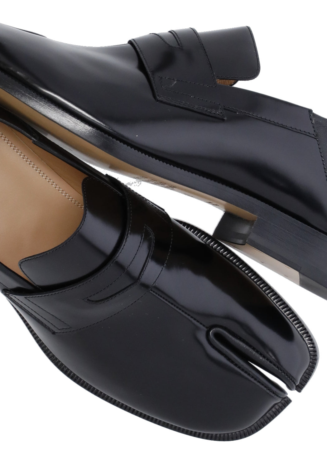 Maison Margiela Flat Shoes Nero Calf Leather