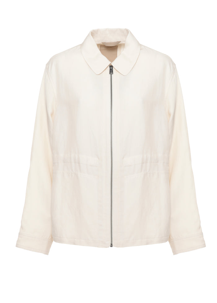 Woolrich Coats Avorio Lyocell Linen