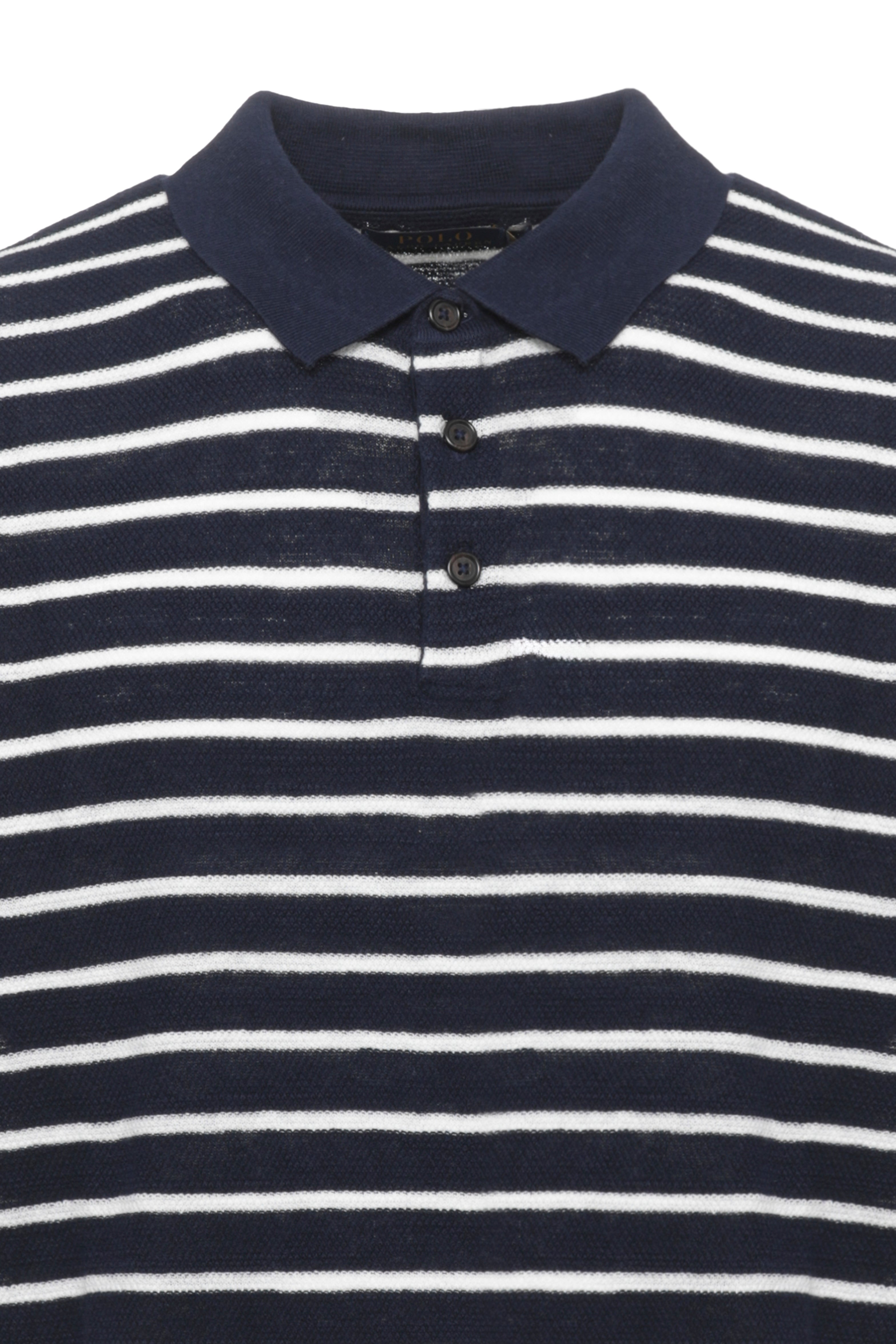 Ralph Lauren T-Shirts And Polos Blu Cotton Linen