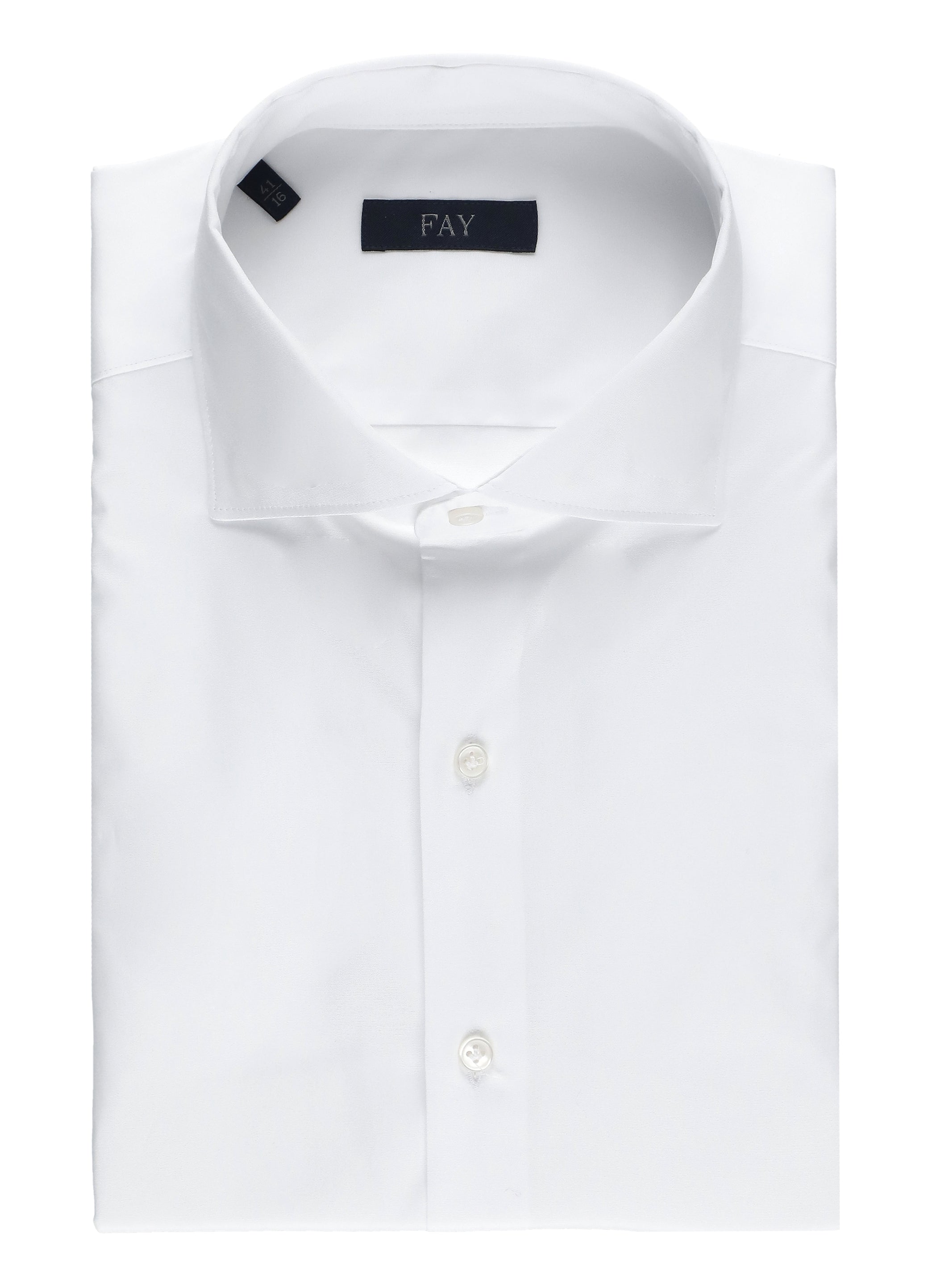 Fay Shirts White Cotton Elastane