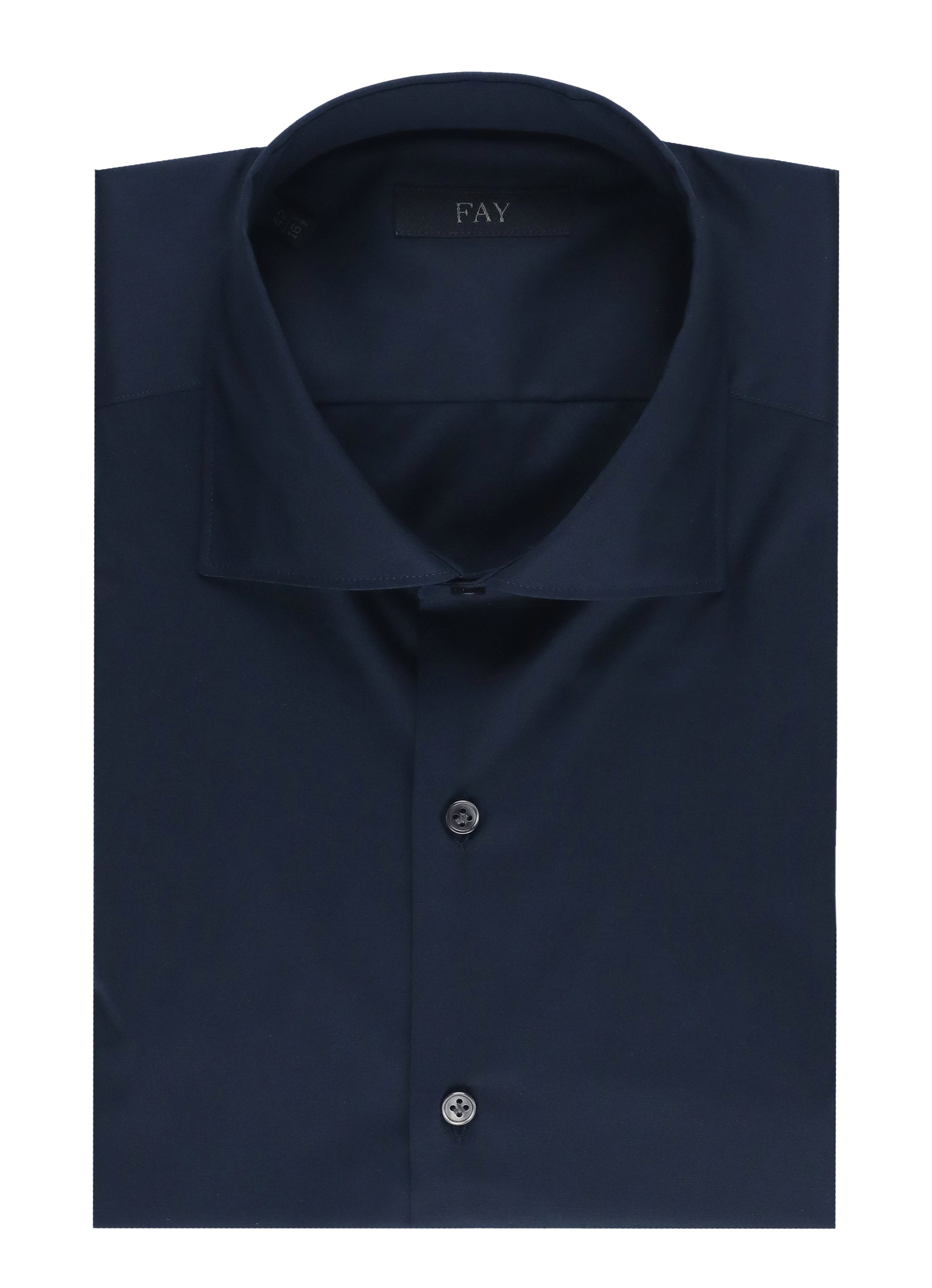 Fay Shirts Blue Cotton Elastane