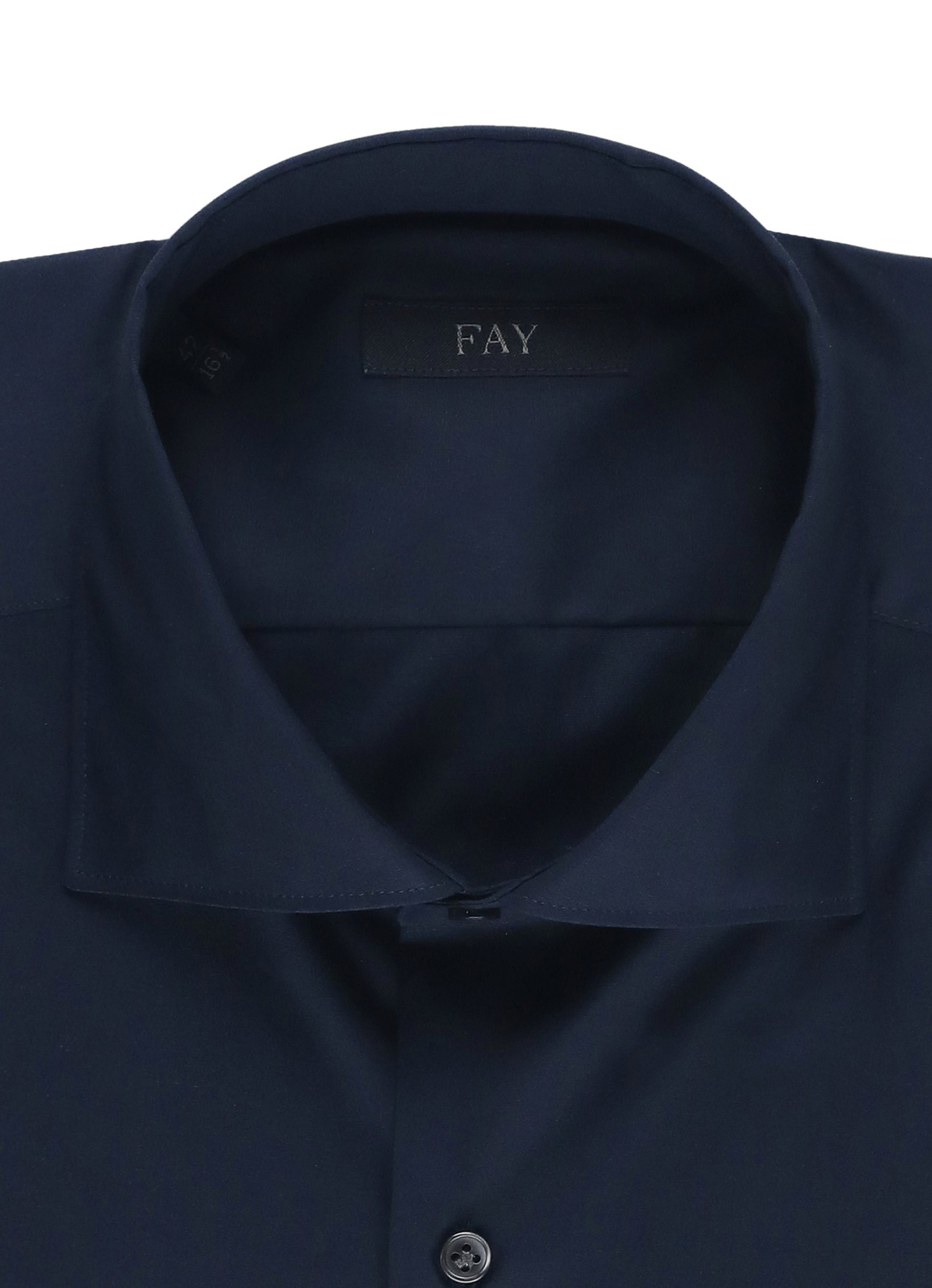 Fay Shirts Blue Cotton Elastane
