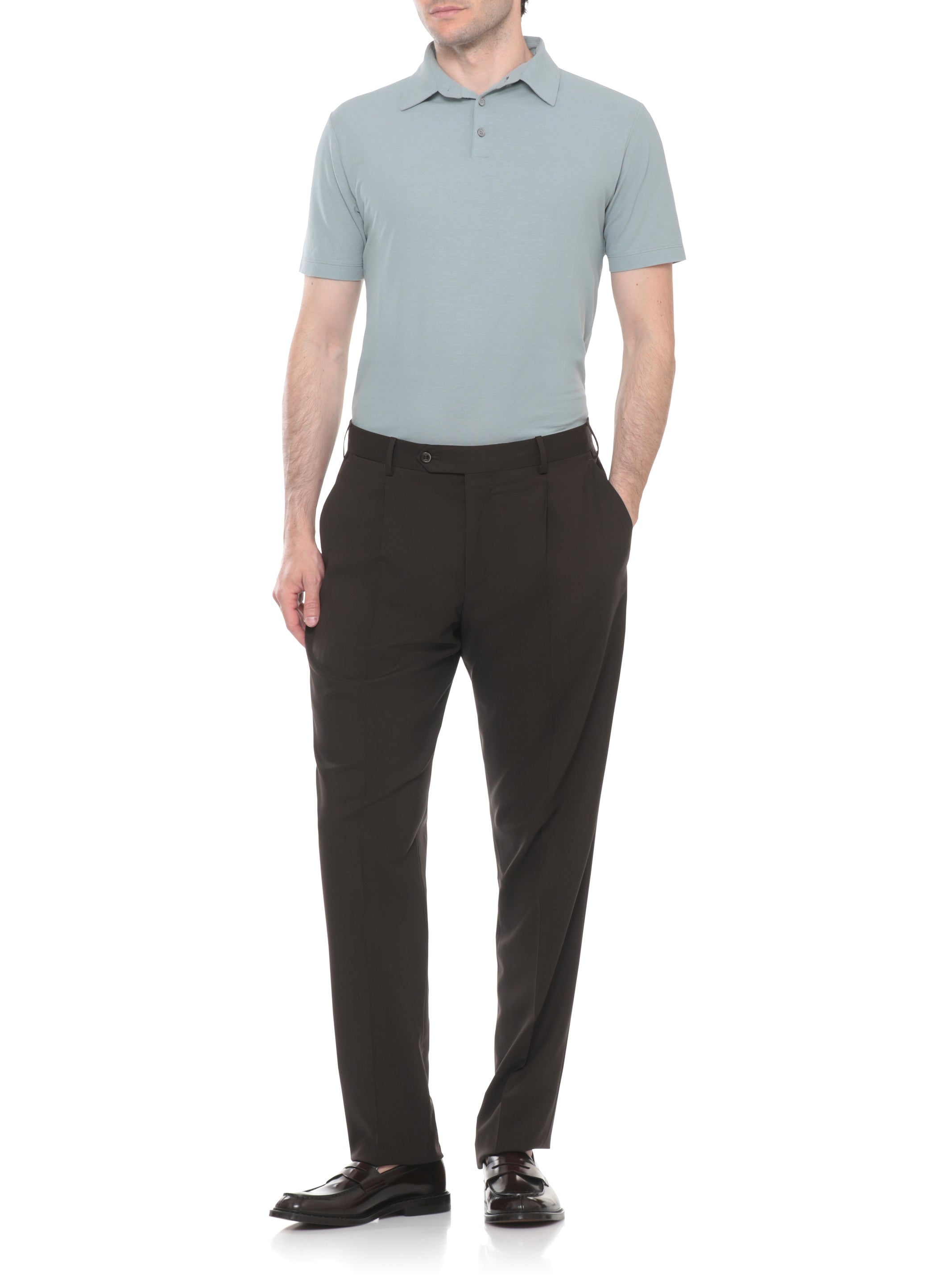 Zanone T-Shirts And Polos Celeste Cotone
