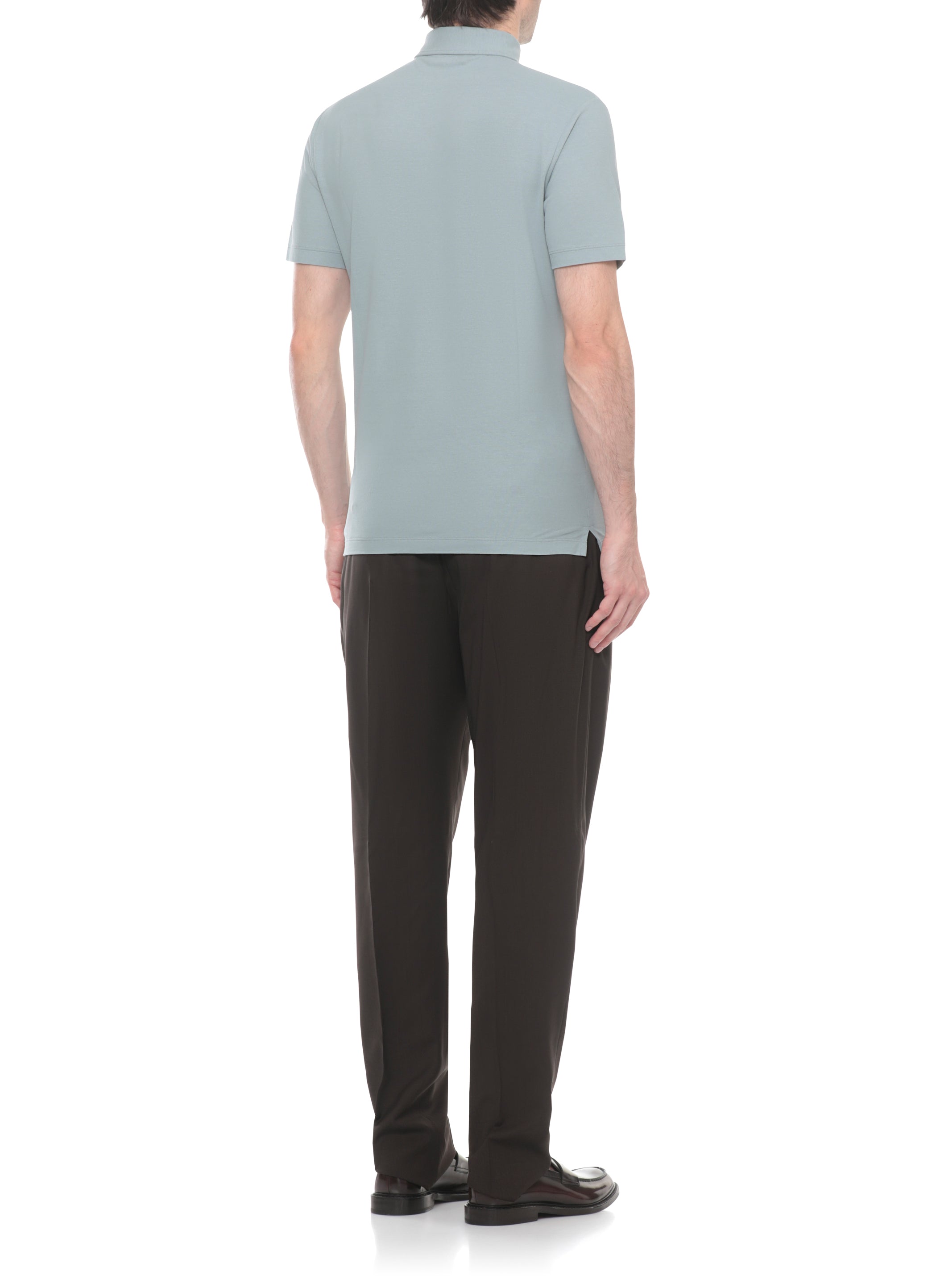 Zanone T-Shirts And Polos Celeste Cotone