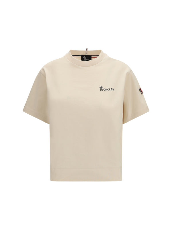 Moncler Grenoble 100% Cotton t-shirt in beige