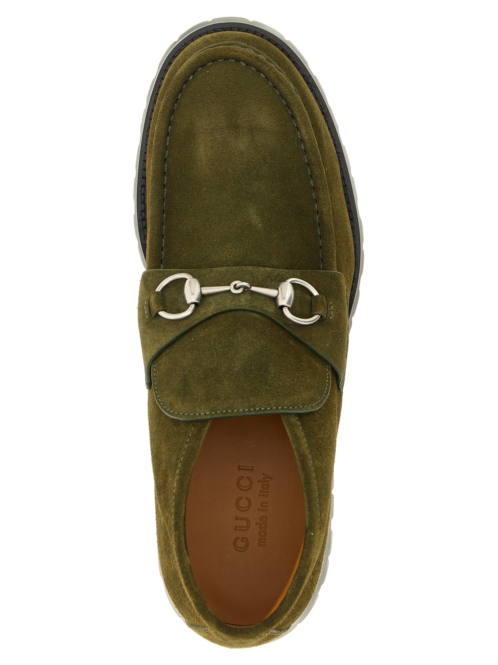 Horsebit Ankle Boots Green Calfskin Leather (bos Taurus) Boots