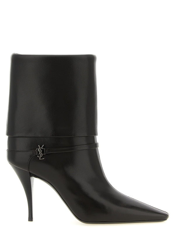 Saint Laurent Niki Ankle Boot — Black
