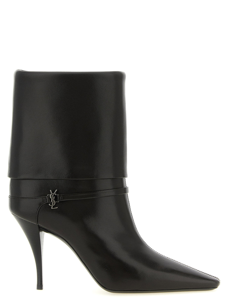 Saint Laurent Niki Ankle Boot — Black