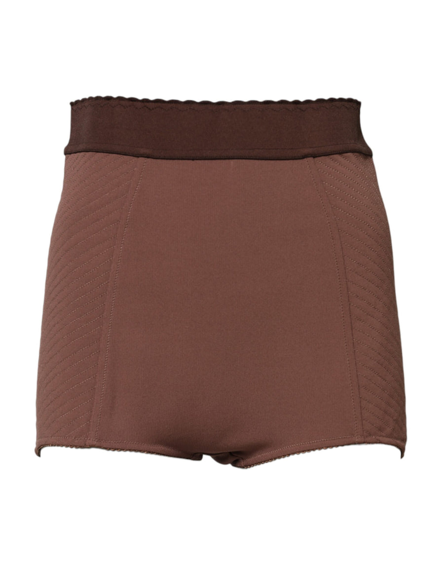 Dolce & Gabbana 52% Viscose 30% Silk 12% Nylon 6% Elastane short trousers in brown