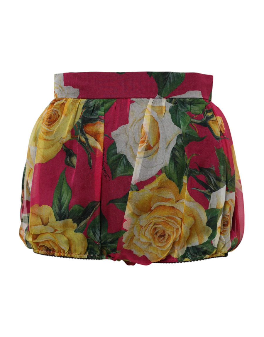 Dolce & Gabbana 100% Silk; Lining: 94% Silk shorts in red