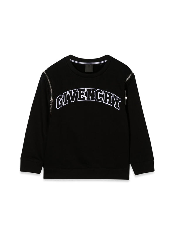 Crewneck Sweatshirt Black Cotton Sweatshirts