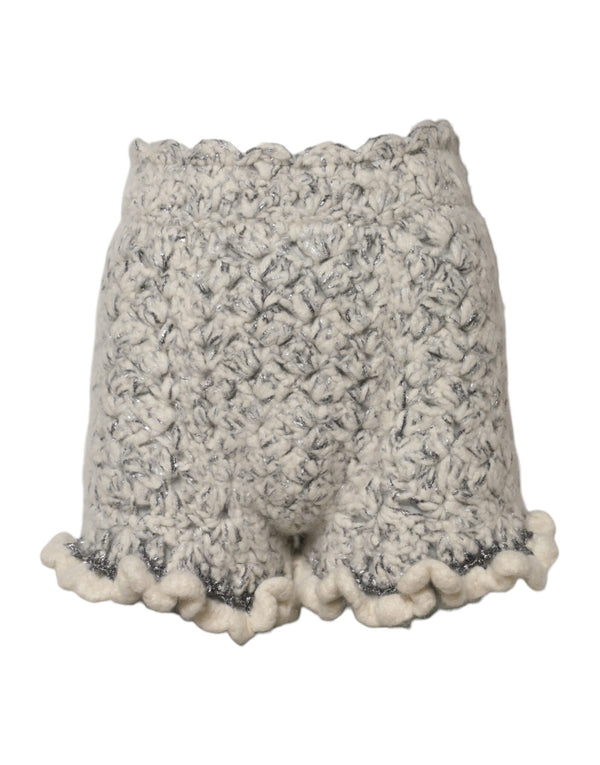 Dolce & Gabbana 65% Cashmere shorts in white