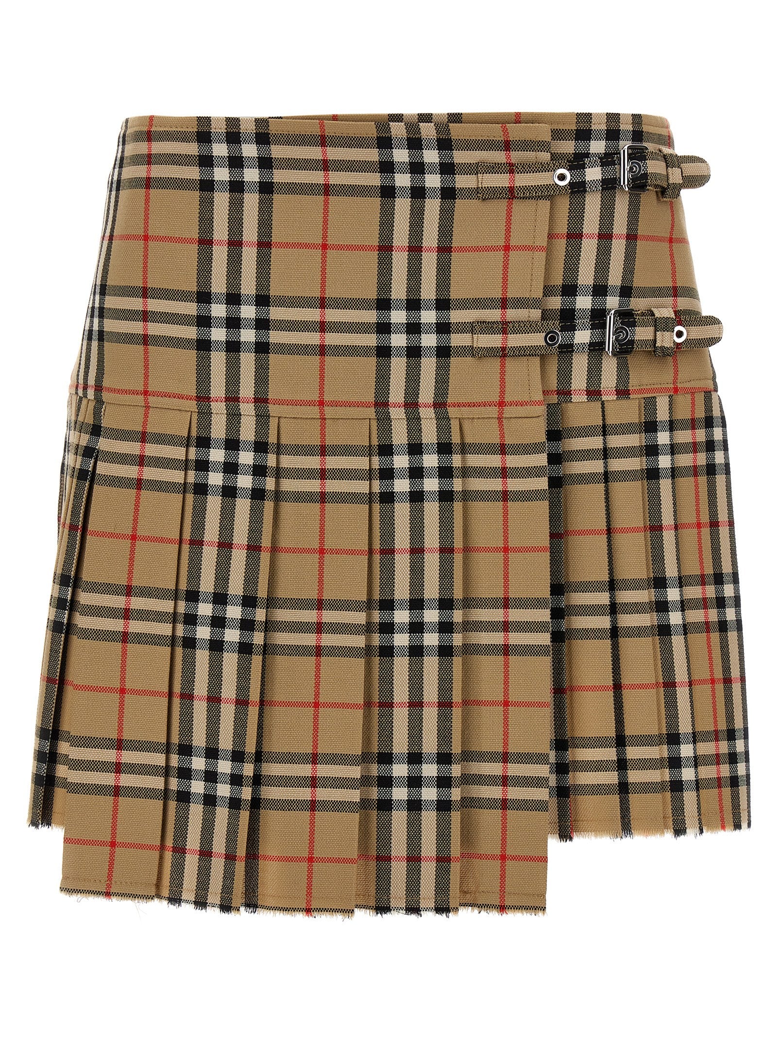Kilt skirt Beige Wool