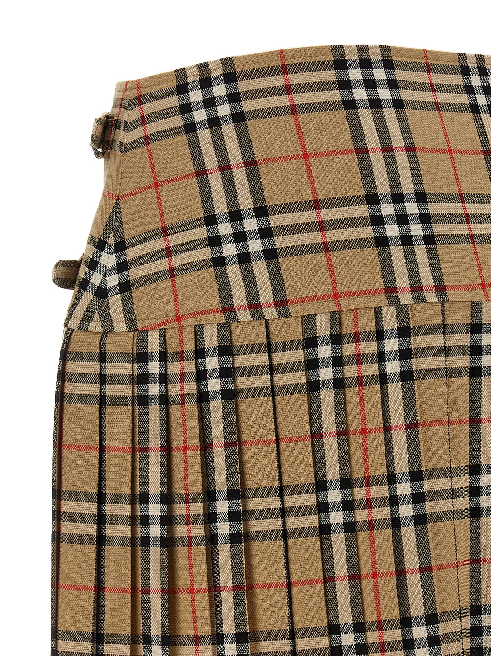 Kilt skirt Beige Wool