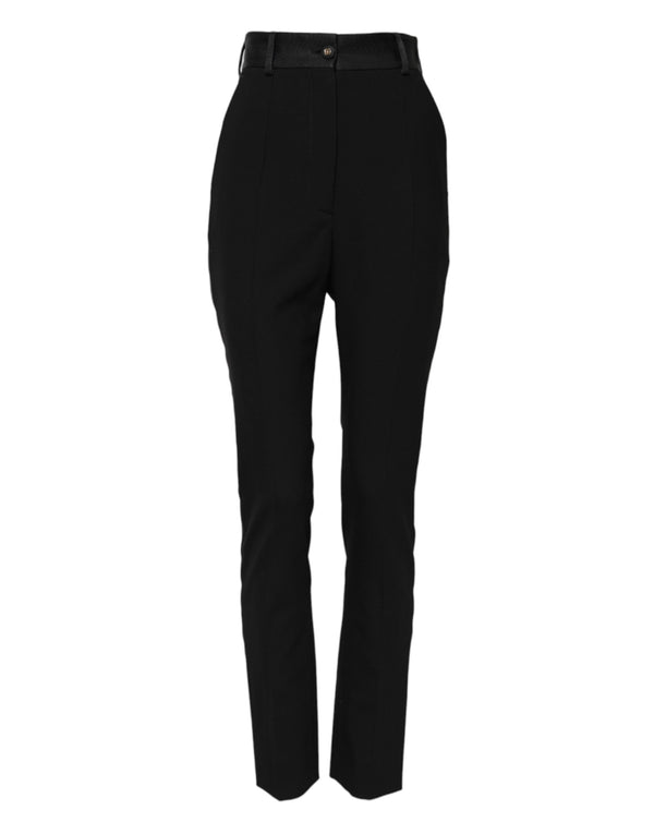 Dolce & Gabbana 81% Virgin Wool trousers in black