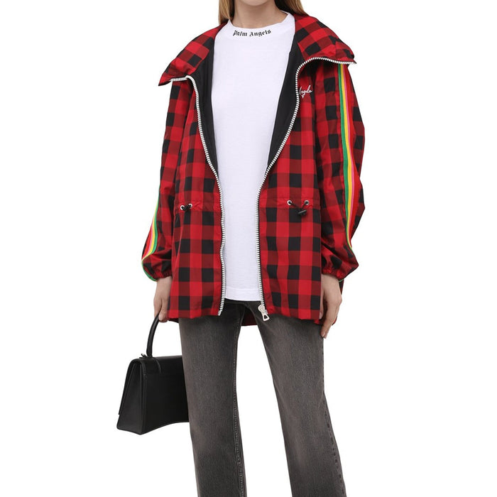 Windbreaker Jacket Red Polyamide