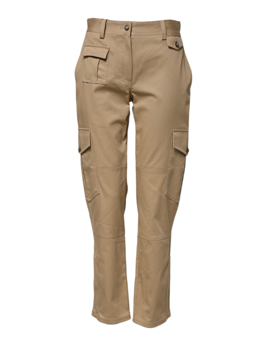Dolce & Gabbana 97% Cotton 3% Elastane cargo pants in beige