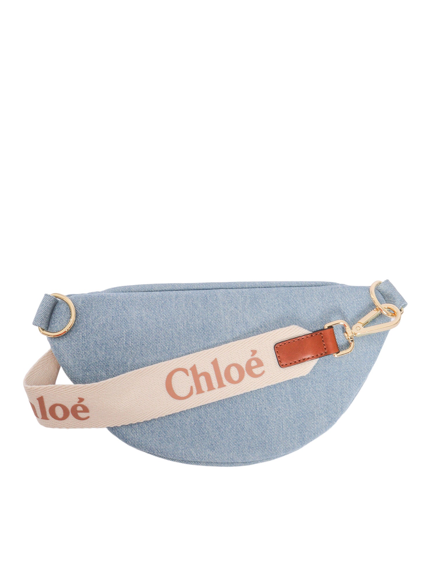 WAIST BAG Light Blue Cotton Fabric 2 Belt