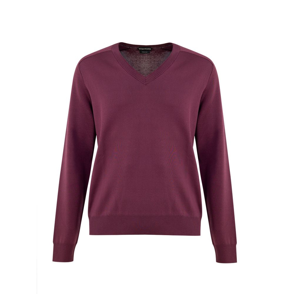 Tom Ford 94% Silk sweater in purple