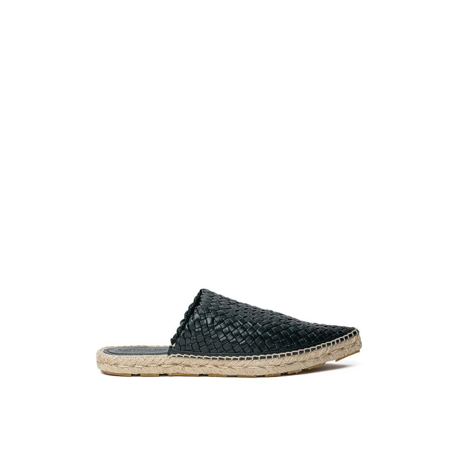 Bottega Veneta 100% Leather espadrille sandal in black