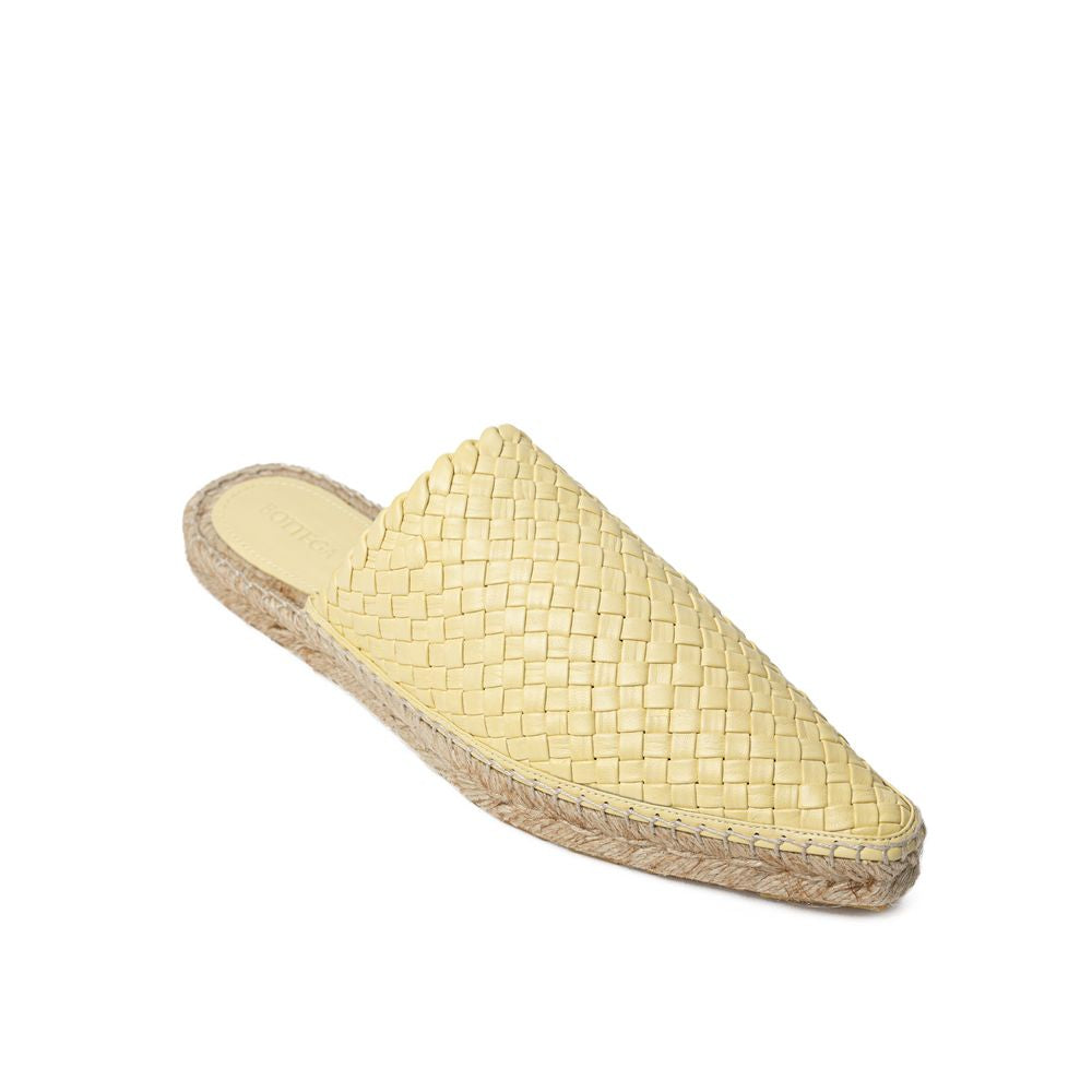 Bottega Veneta espadrille mule in yellow — view 5