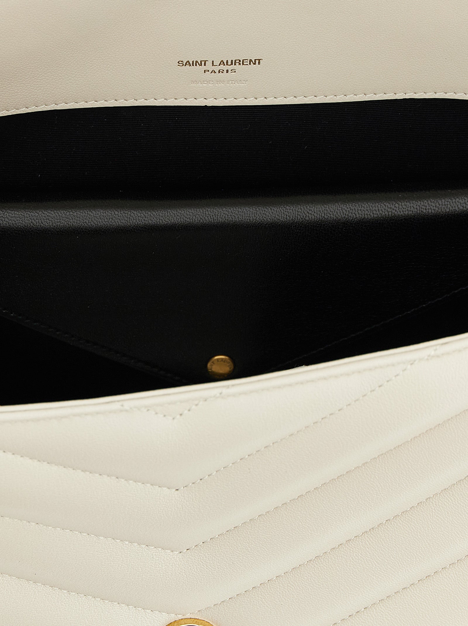 Loulou large shoulder bag Beige Lamb Leather (ovis Aries)