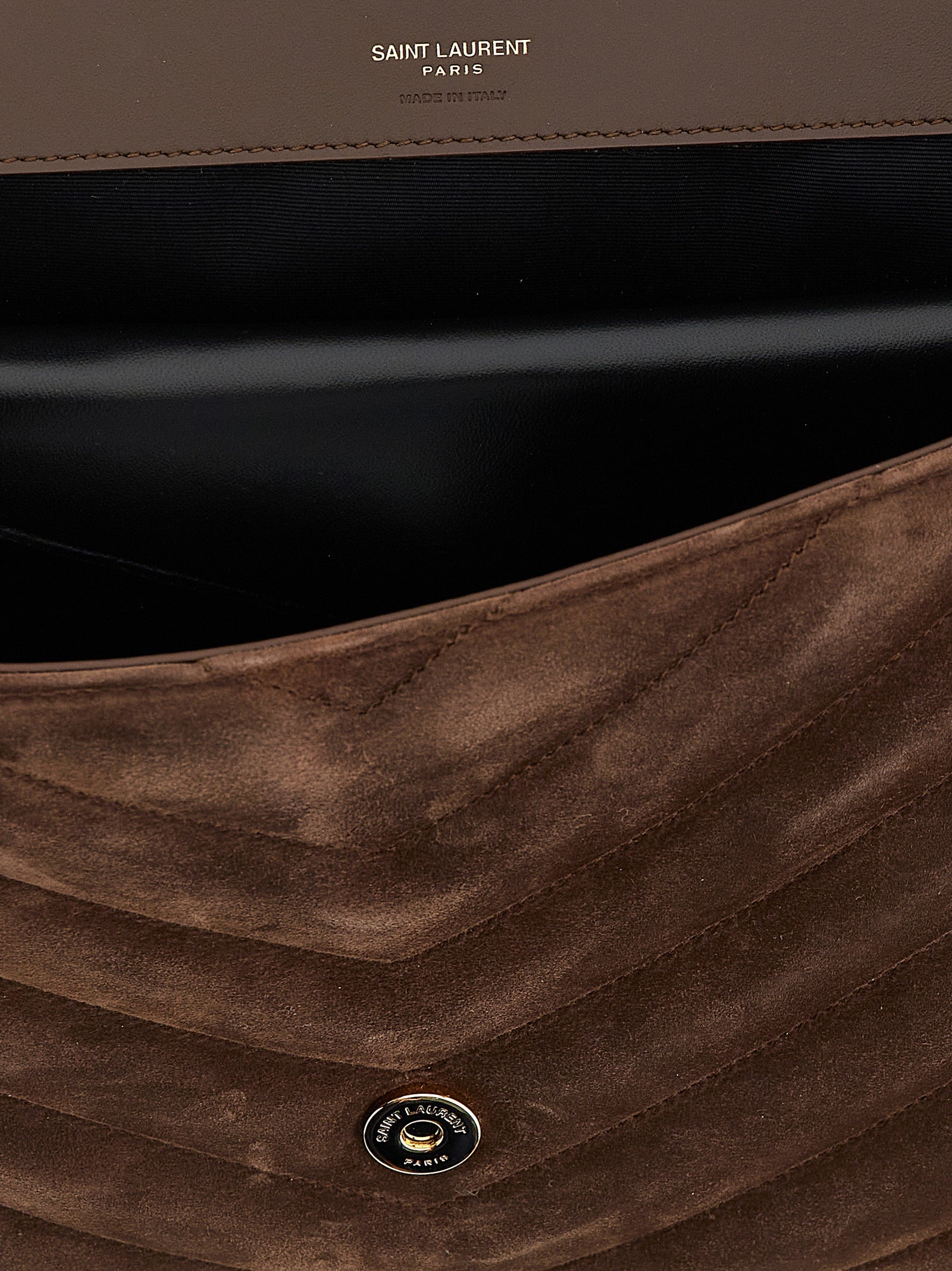 Loulou large shoulder bag Brown Calfskin Leather (bos Taurus)