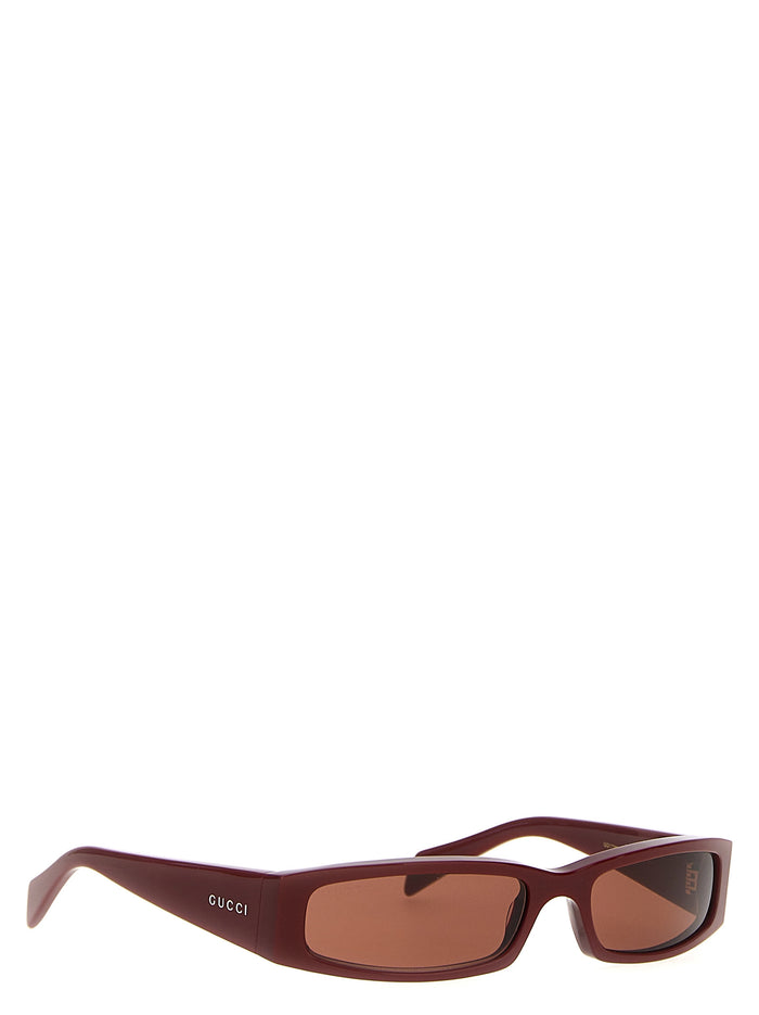 Rectangular sunglasses Bordeaux Acetate