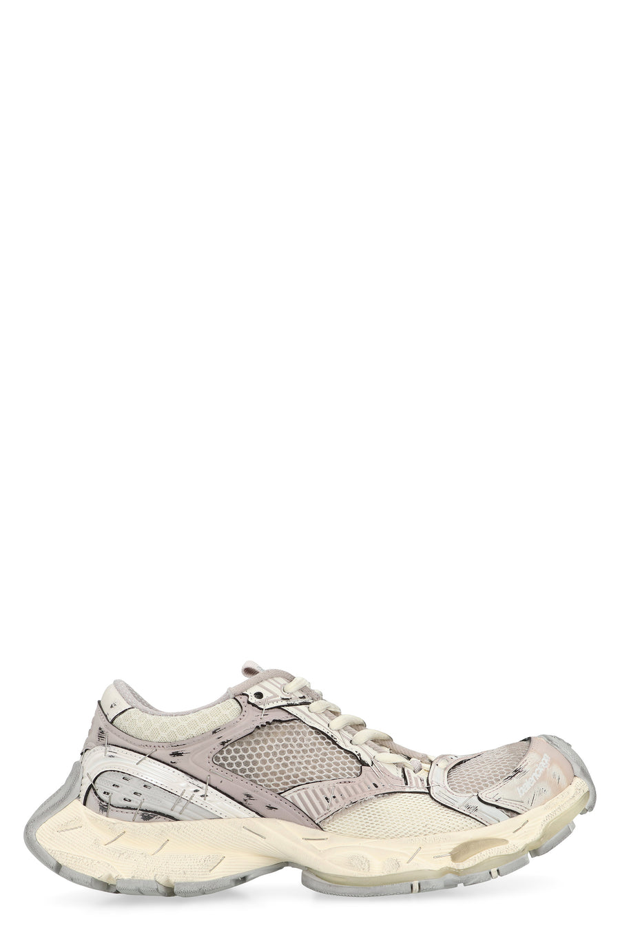 Balenciaga Stapler Low-Top Sneakers Grey Polyurethane Trainers