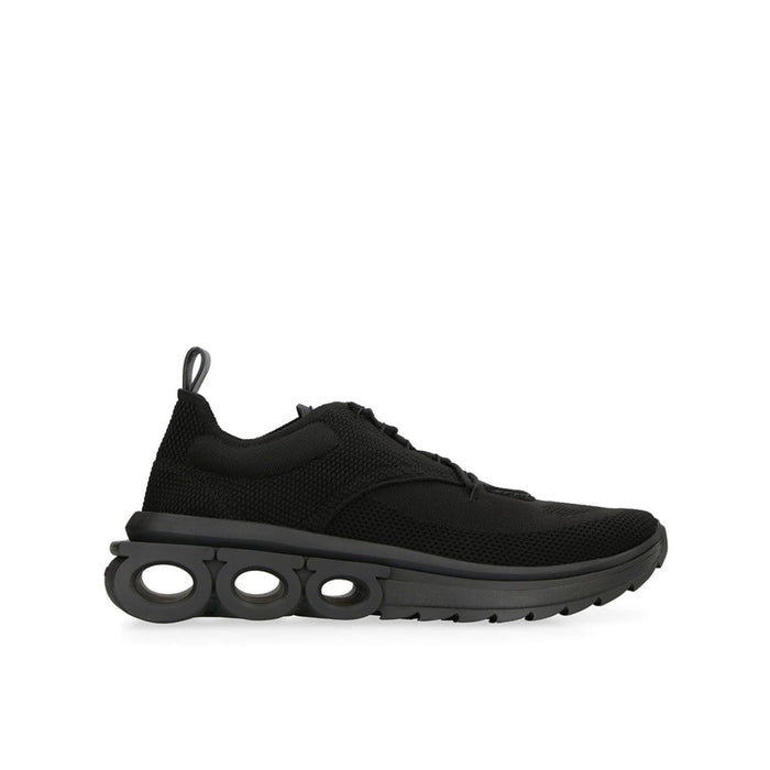Salvatore Ferragamo Gancini Sneakers Black Fabric