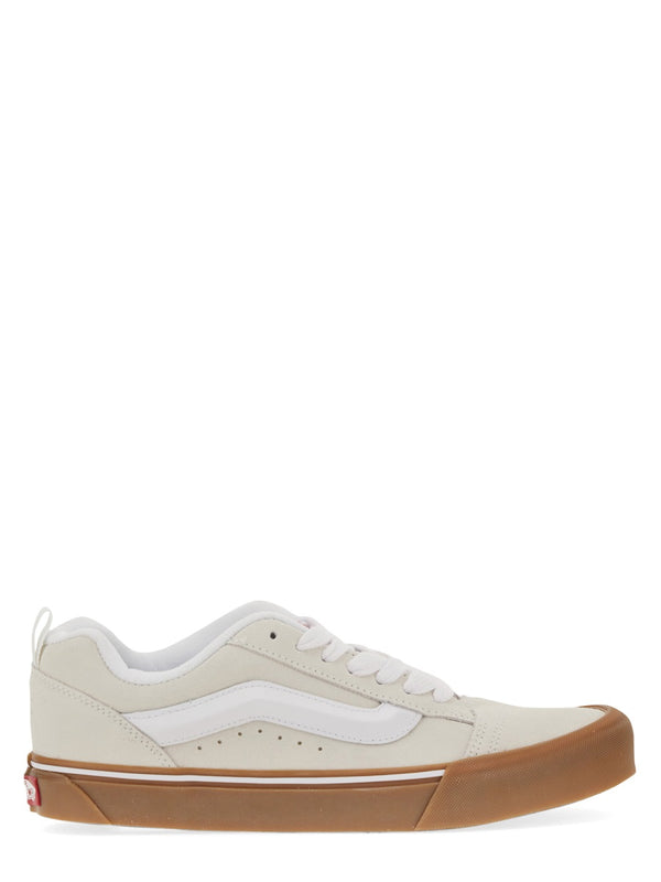 Knu Skool Sneakers Beige Cotton Trainers