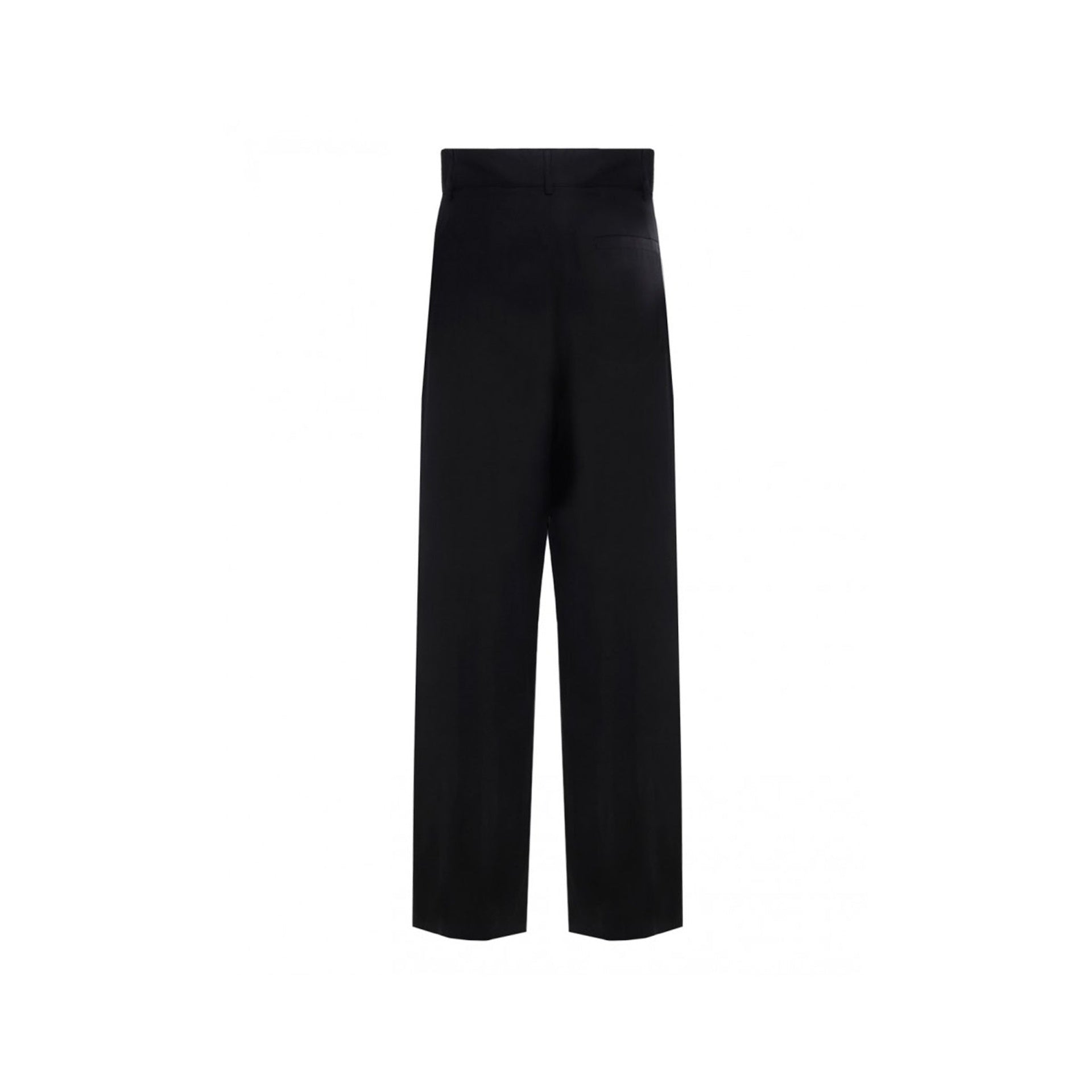 Silk And Linen Pants Black