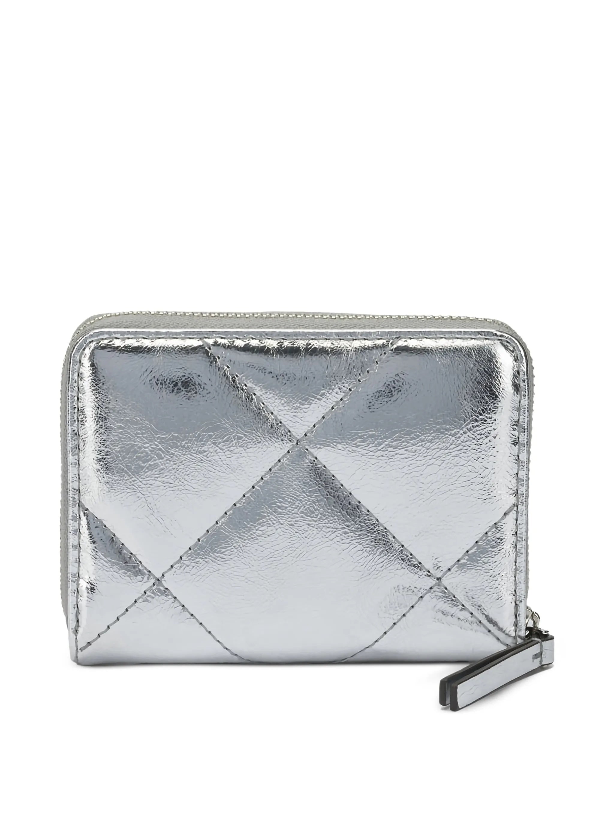 Kira Small Zip Wallet Metallic Leather | Portafoglio