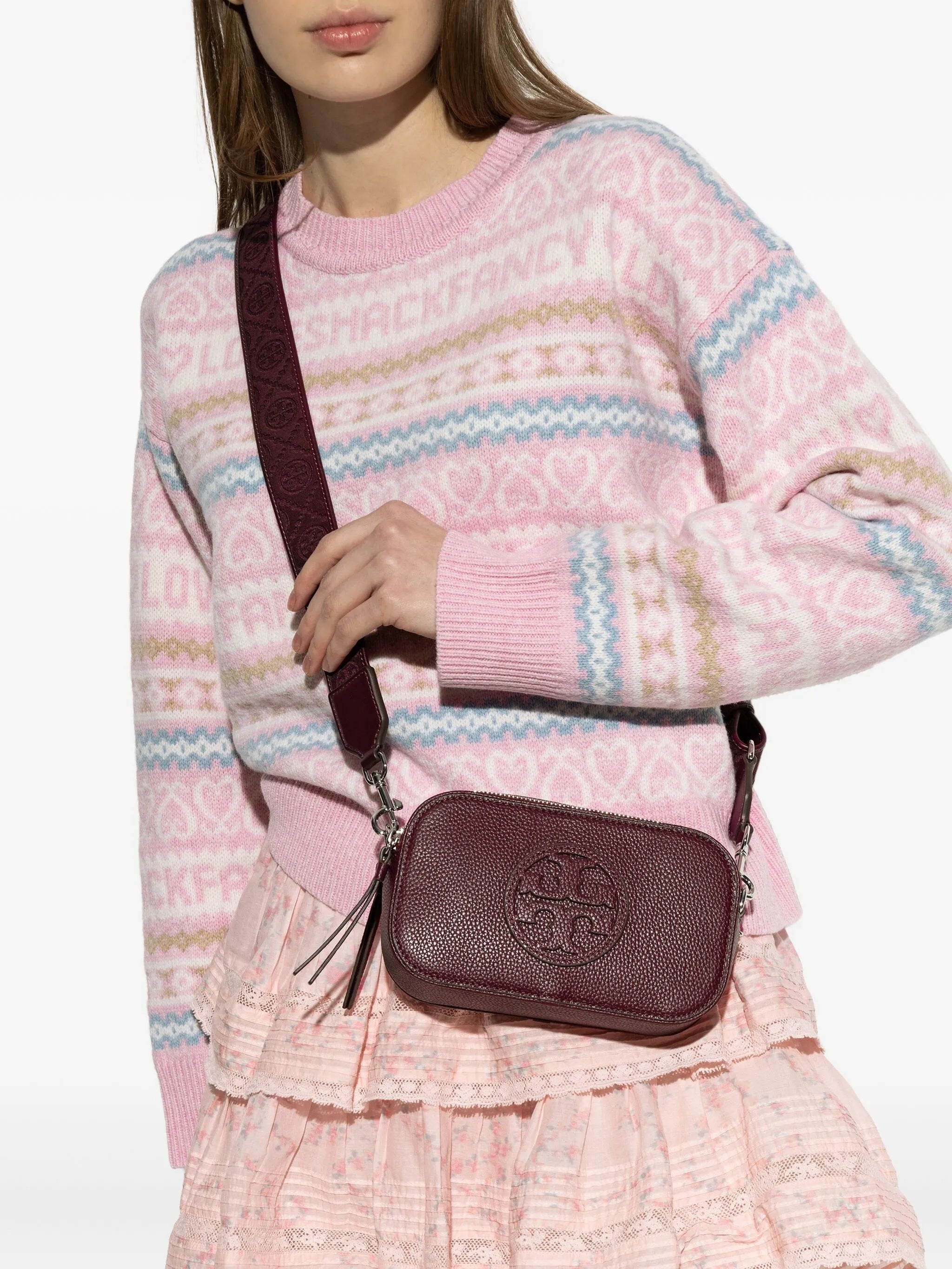 Miller Mini Crossbody Bag Red Leather | Borsa