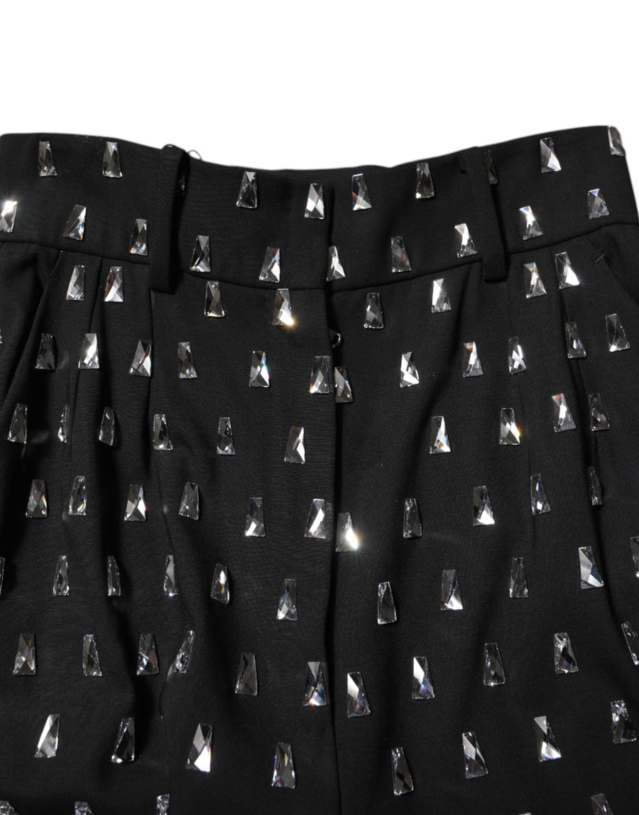 Dolce & Gabbana 99% Virgin Wool 1% Elastane trousers in black