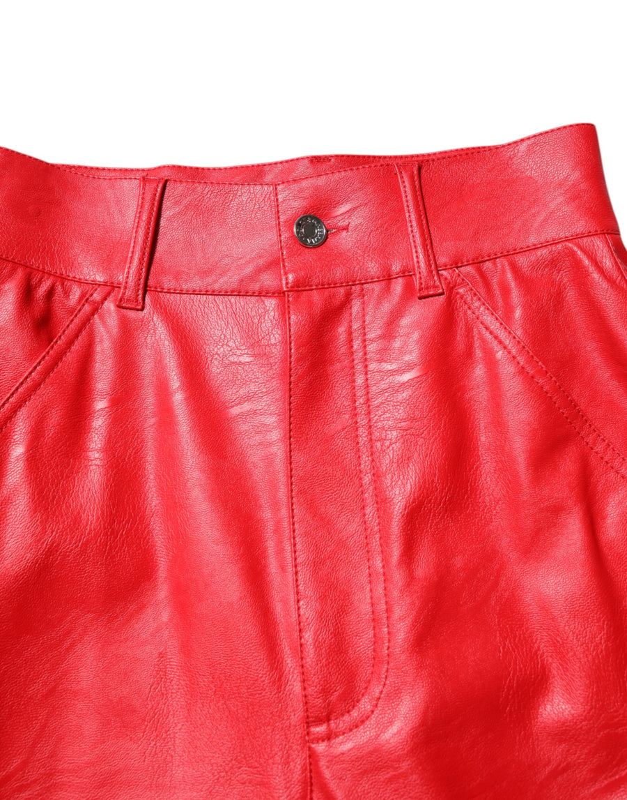 Dolce & Gabbana 100% Viscose trousers in red