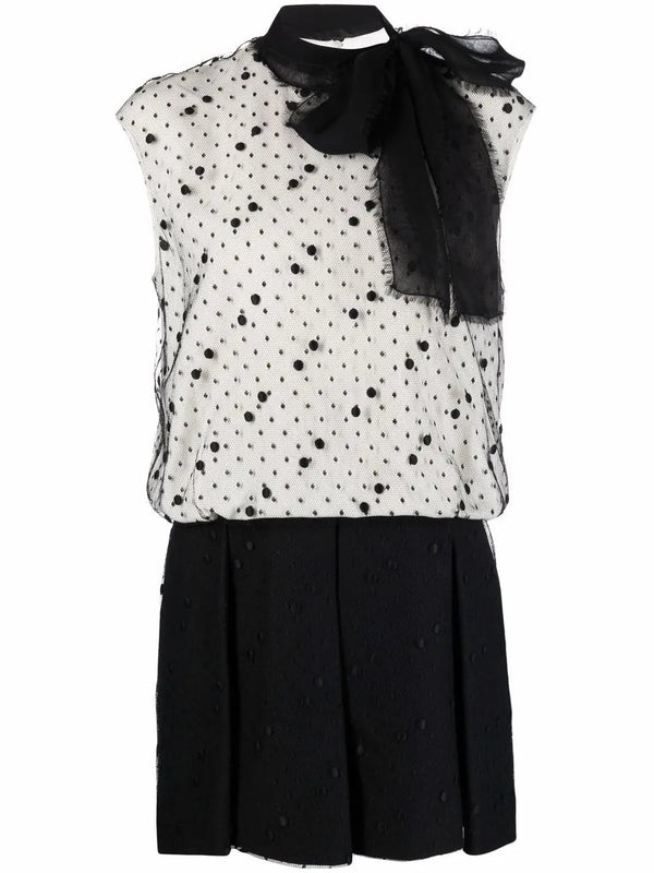 Valentino Cotton blend dress in white