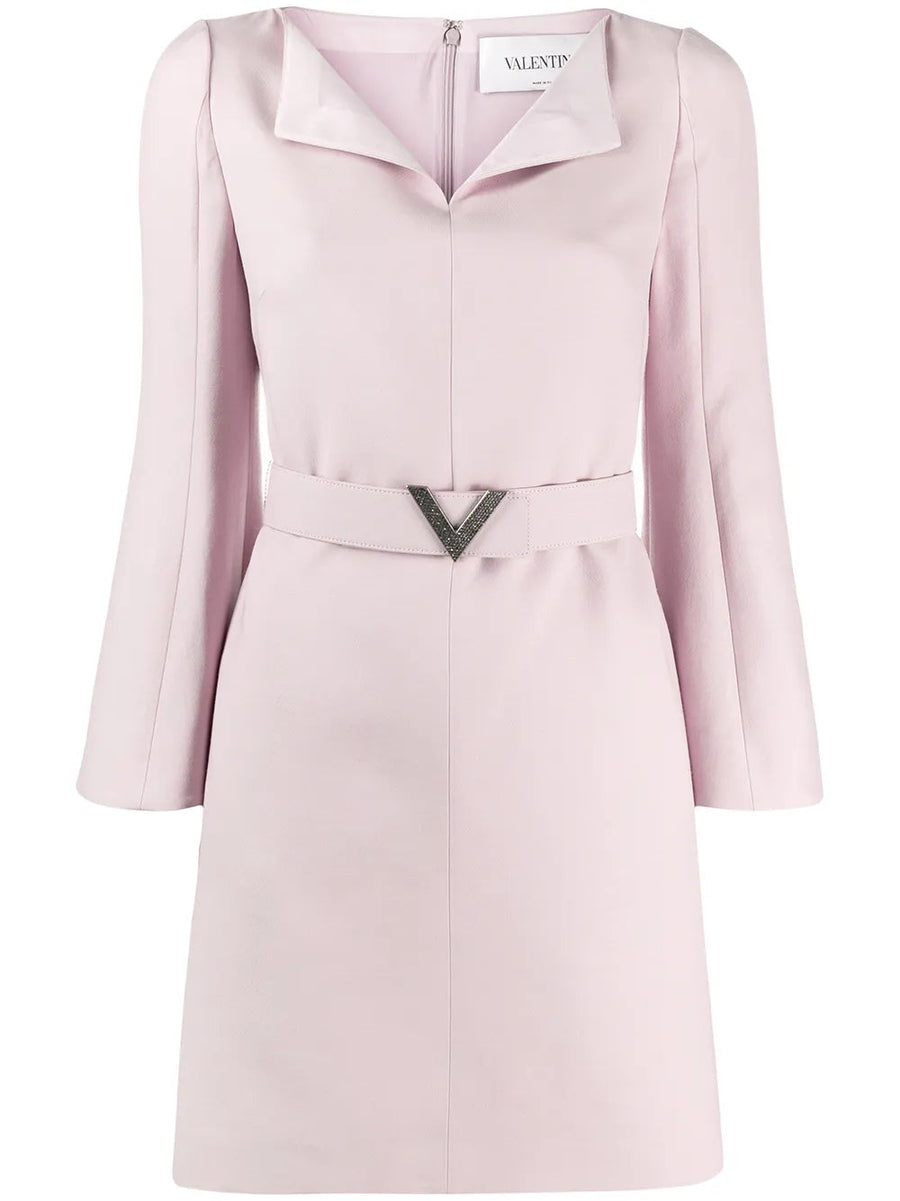 Valentino Virgin wool and silk blend dress in pink