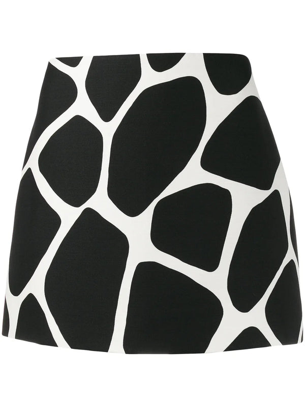 Valentino Virgin wool-silk blend skirt in black