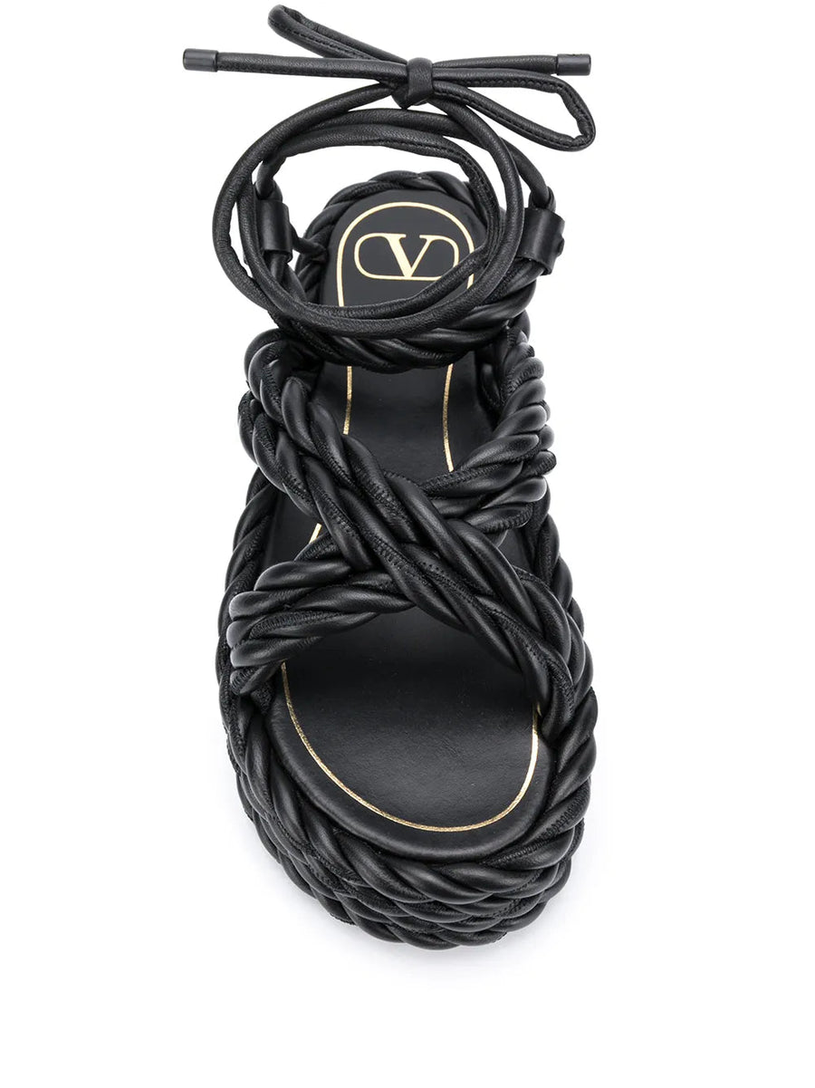 Valentino Leather sandal in black