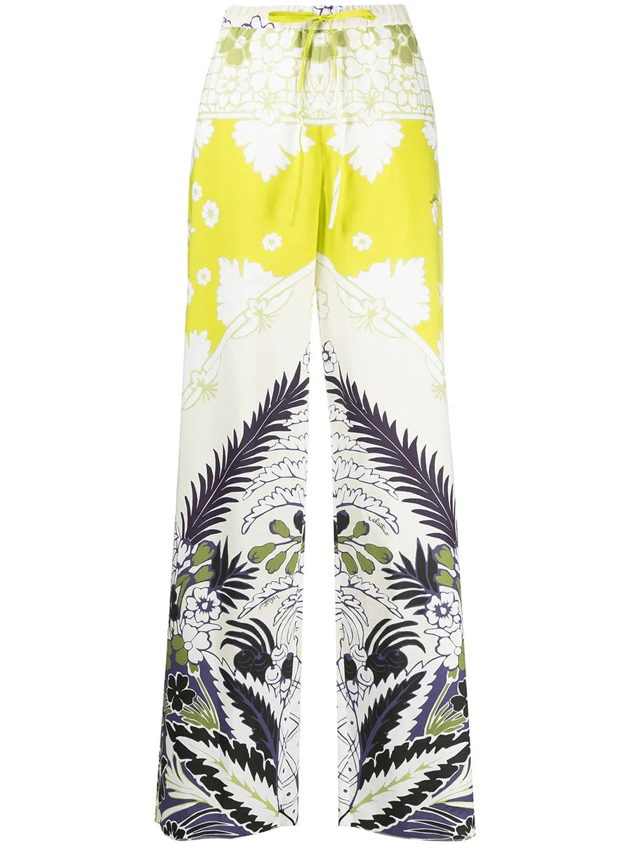 Valentino Cotton trousers in yellow