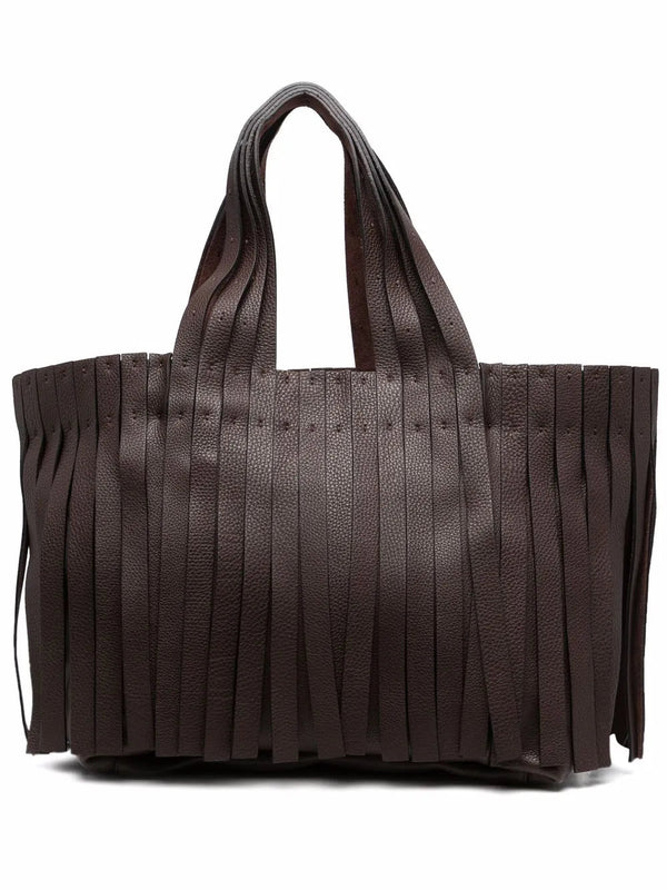 Valentino Leather tote bag in brown