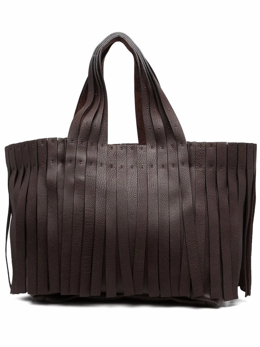 Valentino Leather tote bag in brown
