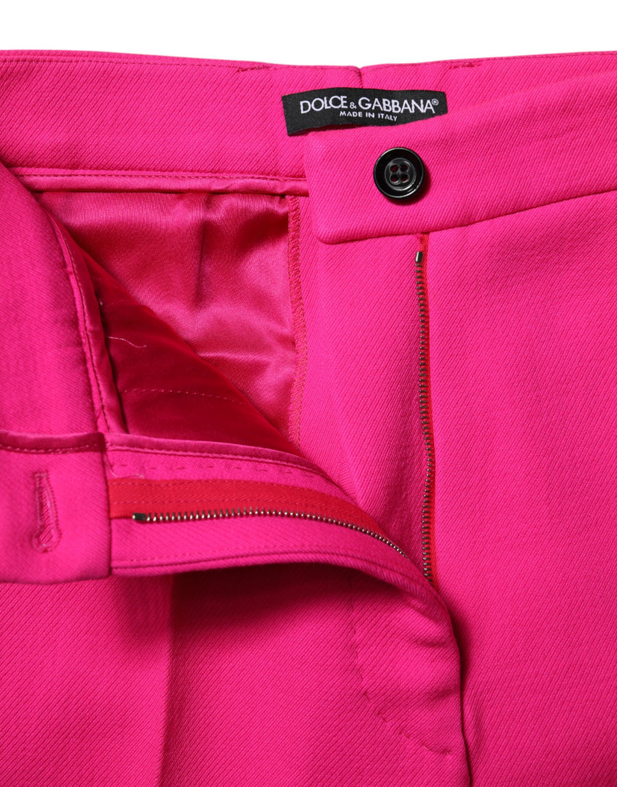 Dolce & Gabbana 100% Virgin Wool trousers in pink